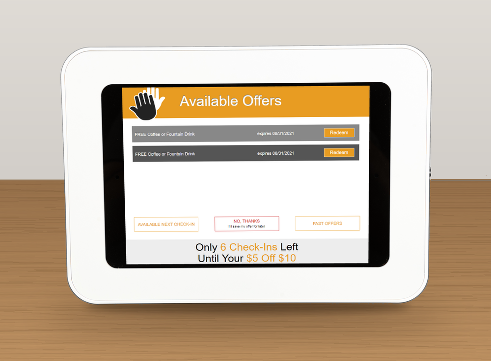 Available offers waiting to be redeemed